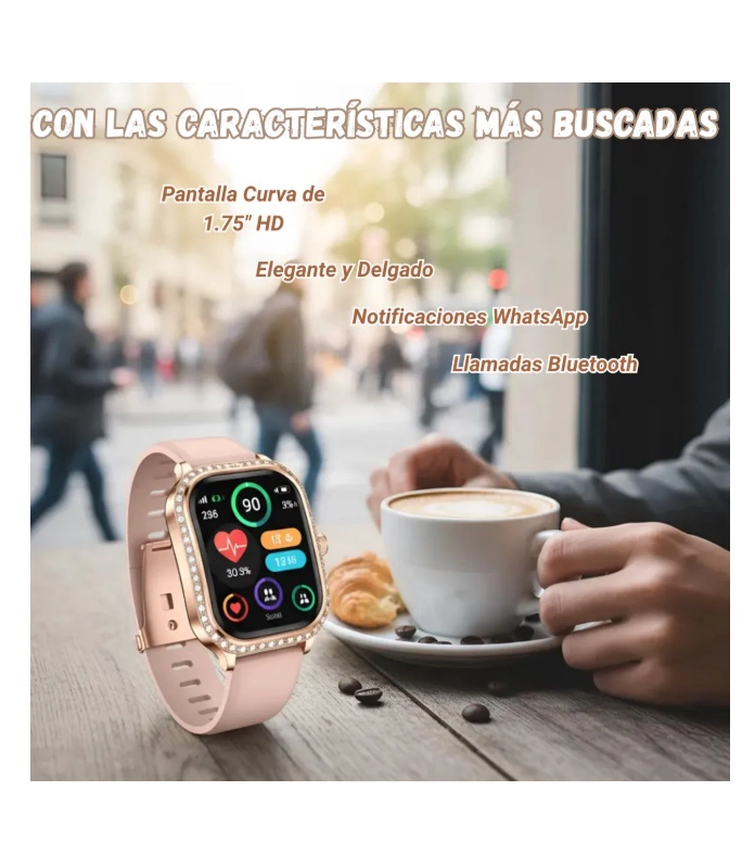 RELOJ INTELIGENTE MUJER ELEGANTE - 2