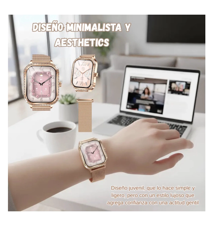RELOJ INTELIGENTE MUJER ELEGANTE - 4
