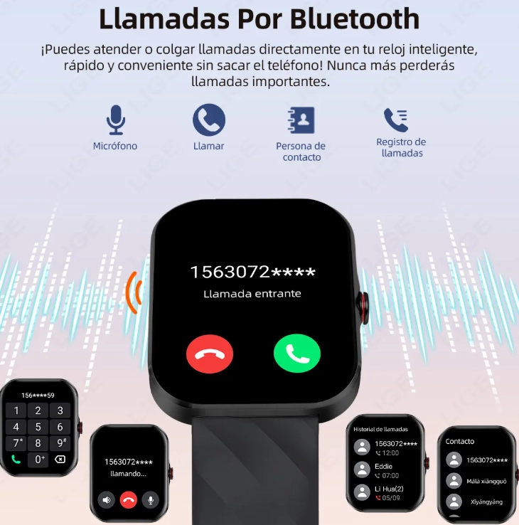 ELEGANTE SMARTWATCH MUJER RELOJ INTELIGENTE - 2