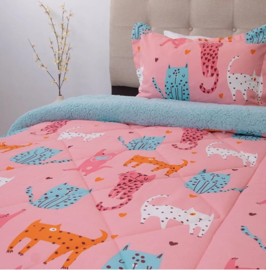 PLUMON ESTAMPADO INFANTIL GATOS - 2