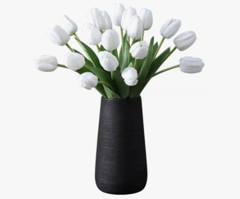 RAMOS DE 20 TULIPANES ARTIFICIALES BLANCO - 1
