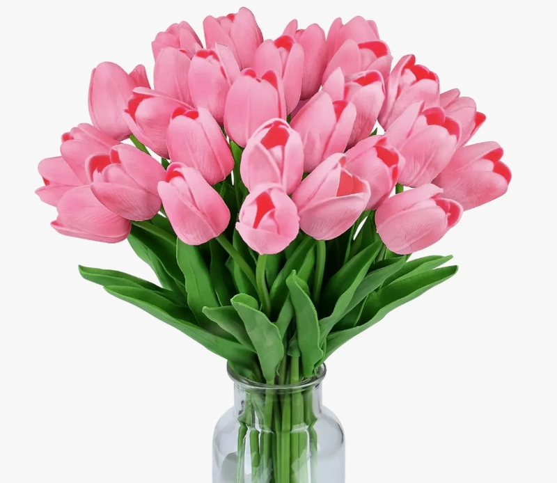 RAMOS DE 20 TULIPANES ARTIFICIALES ROSADAS - 2