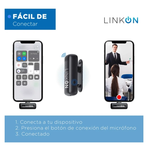 MICROFONO INALAMBRICO SOLAPA ENTRADA USB C - 3