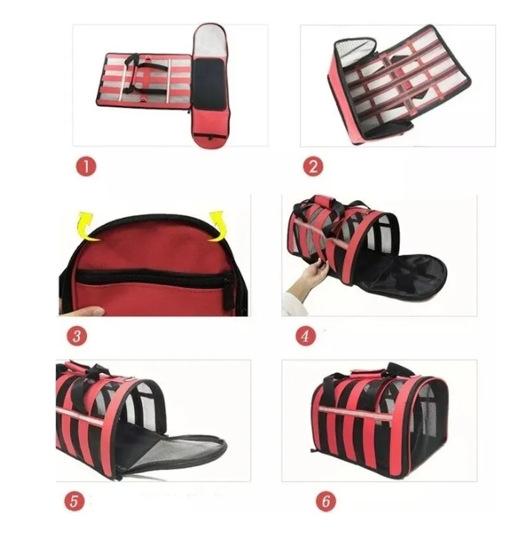 BOLSO TRANSPORTE MASCOTAS TALLA M 41X26X26 - 3