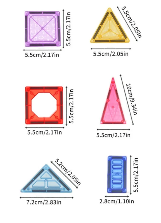 BLOQUES CONSTRUCCION PARA NIÑOS 70PZS MAGNETICOS - 3