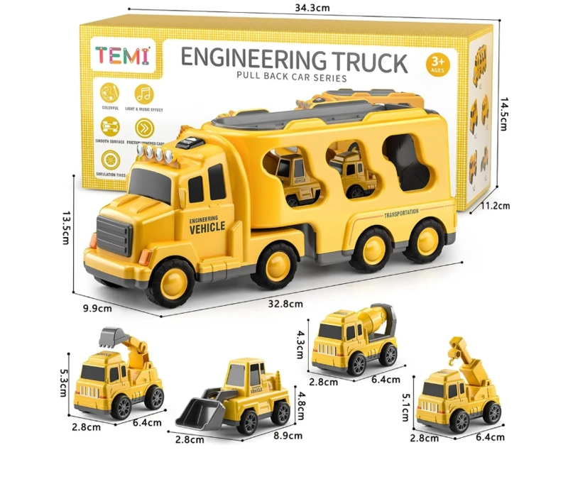 5 EN 1 CAMION DE CONSTRUCCION JUGUETES  NIÑOS - 2