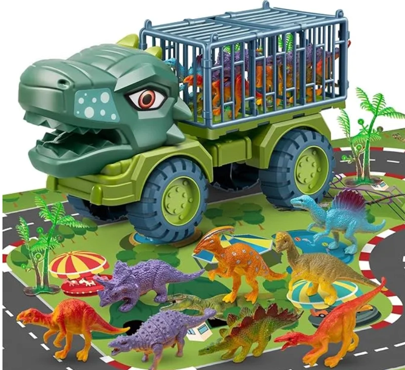 CAMION DINOSAURIO TRANSPORTE TRICERATOPS - 2
