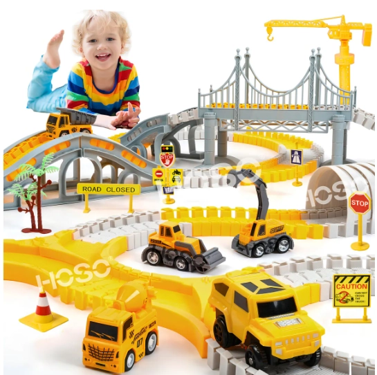 JUGUETE PISTA DE AUTO PARA NIÑO BLOQUE DE VEHICULO EDUCATIVO - 1