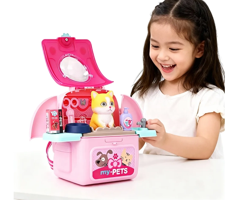 JUGUETE SET MOCHILA DE VETERINARIO GATITO PARA NIÑOS - 1