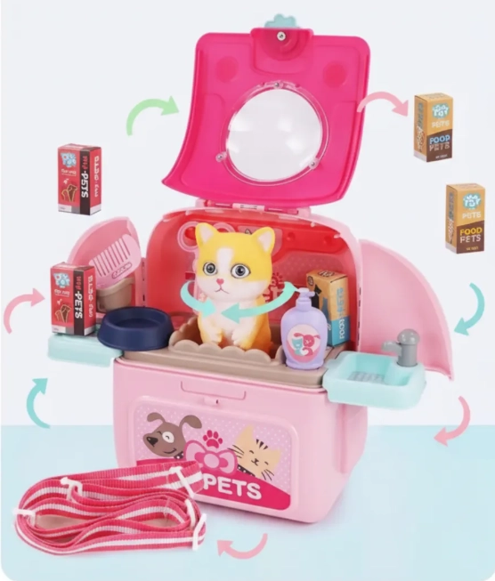 JUGUETE SET MOCHILA DE VETERINARIO GATITO PARA NIÑOS - 2