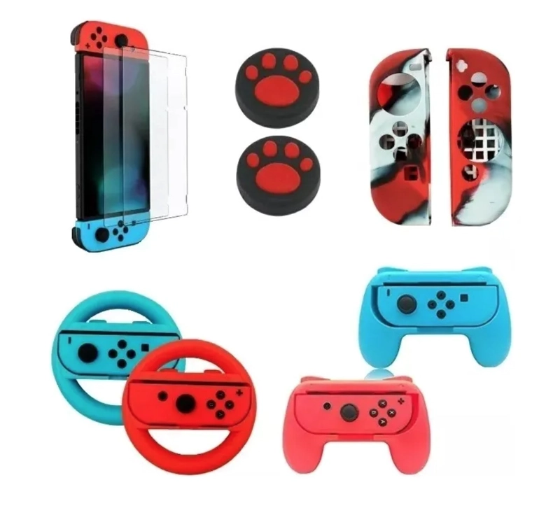 KIT 9 PROTECCION NINTENDO SWITCH - 1