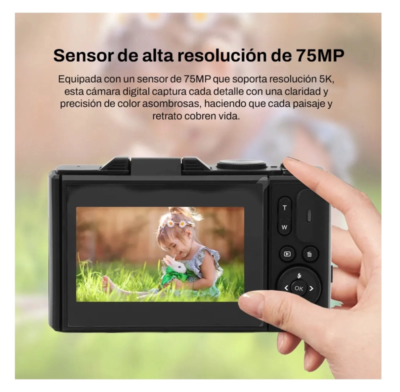 CAMARA 5K DIGITAL FOTOGRAFICA 75MP - 7