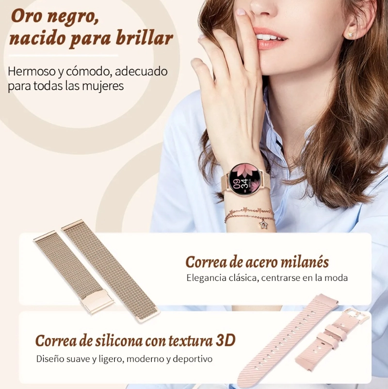 RELOJES INTELIGENTES DORADO - 10