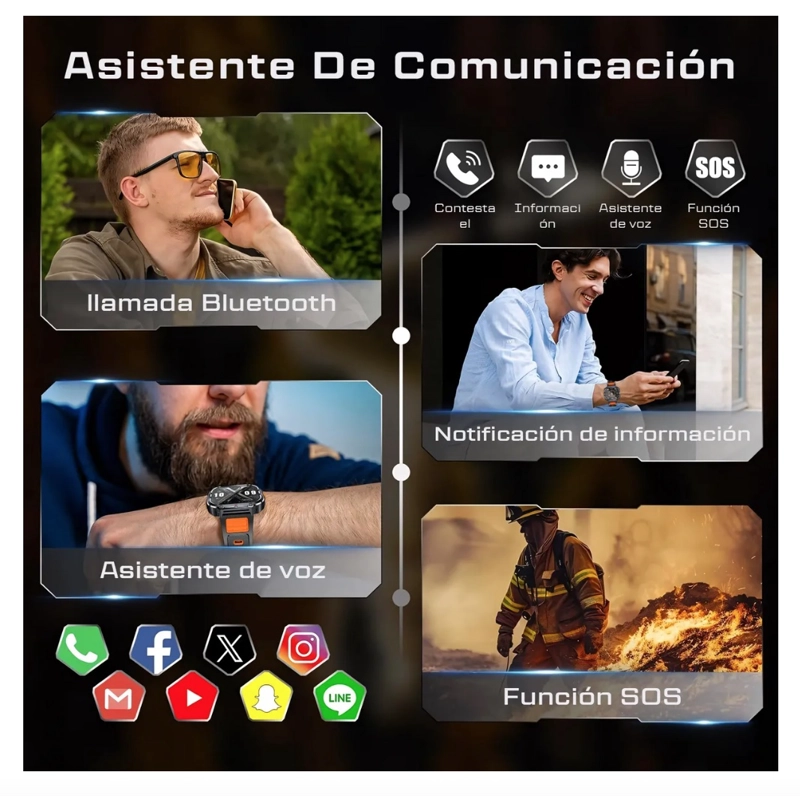 SMARTWATCH INTELIGENTE LINTERNA - 5