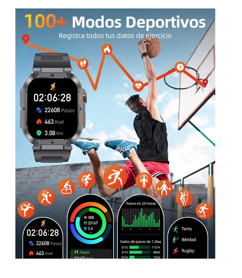SMARTWATCH INTELIGENTE SPORT - 2