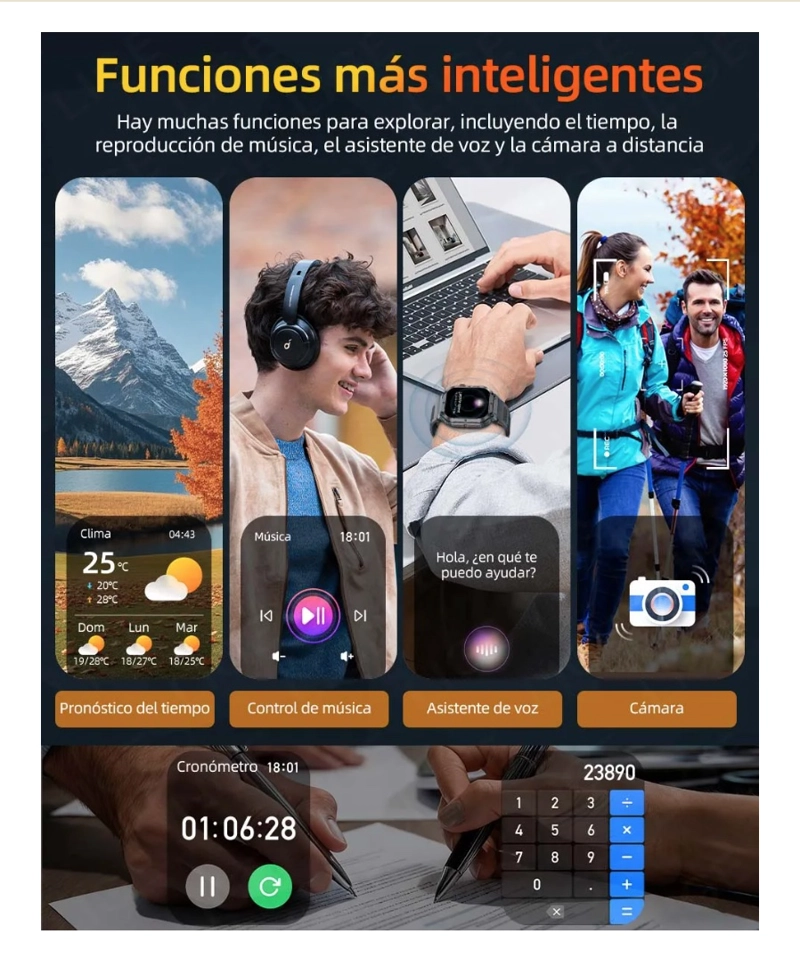 SMARTWATCH INTELIGENTE SPORT - 4