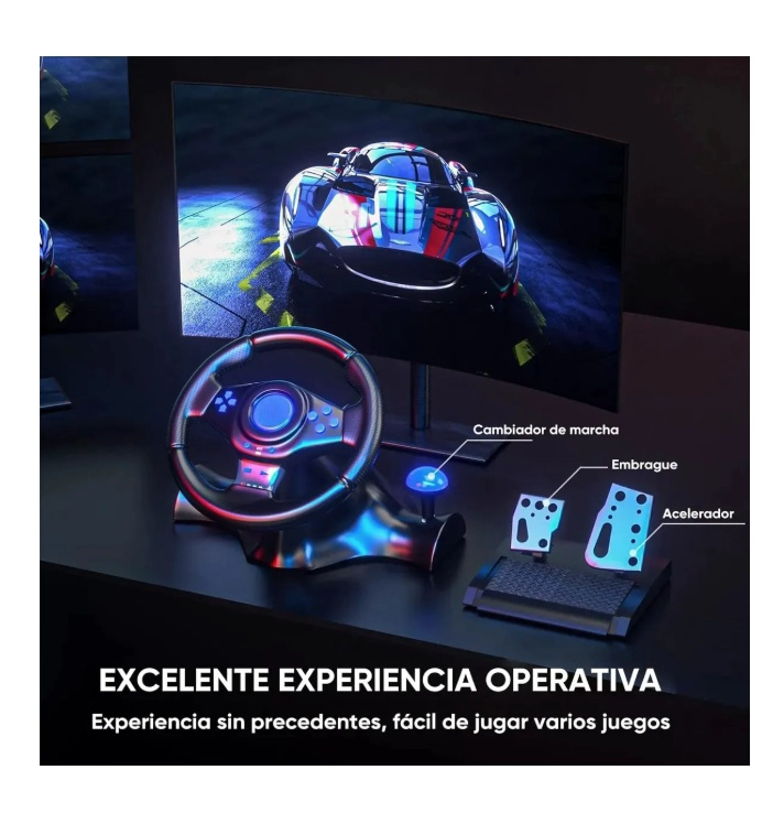 VOLANTE DE JUEGO USB - 4