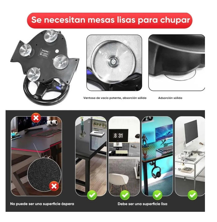 VOLANTE DE JUEGO USB - 5