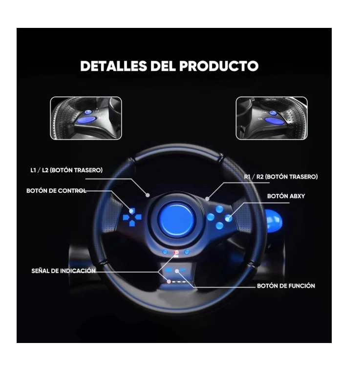 VOLANTE DE JUEGO USB - 7