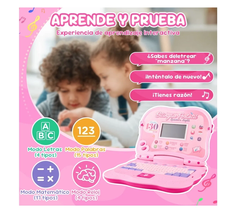 COMPUTADOR EDUCATIVO INFANTIL INGLE S Y ESPAÑOL - 2