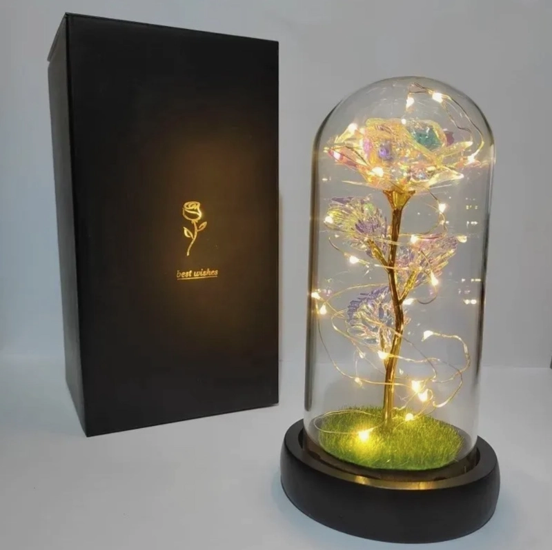 ROSA ETERNA TORNASOL DORADO - 2