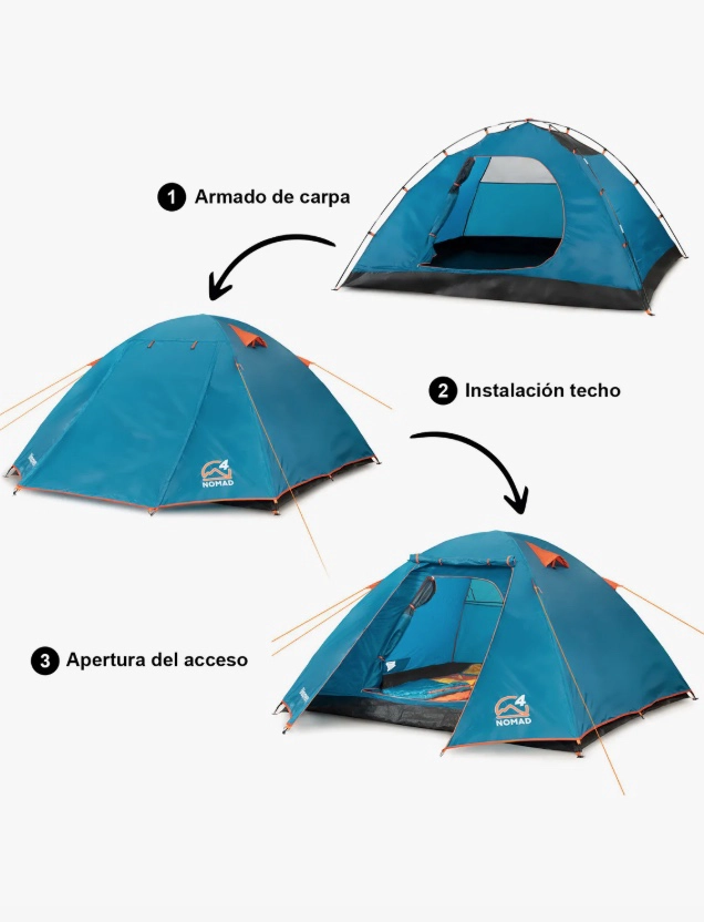CARPA CAMPING 4 PERSONAS - 5