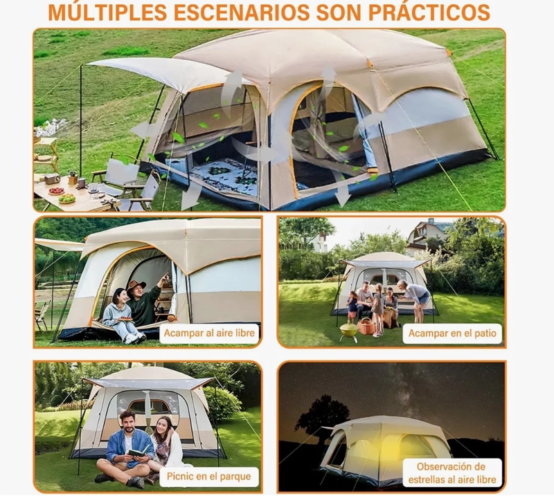 CARPA INSTANT FAMILIAR AMPLIA PARA 8-10 PERSONAS - 6