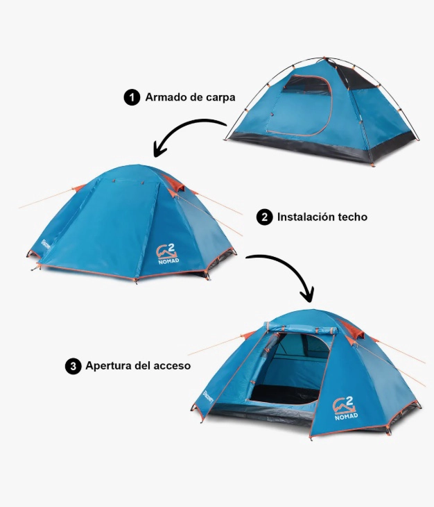 CARPA CAMPING 2 PERSONAS - 6