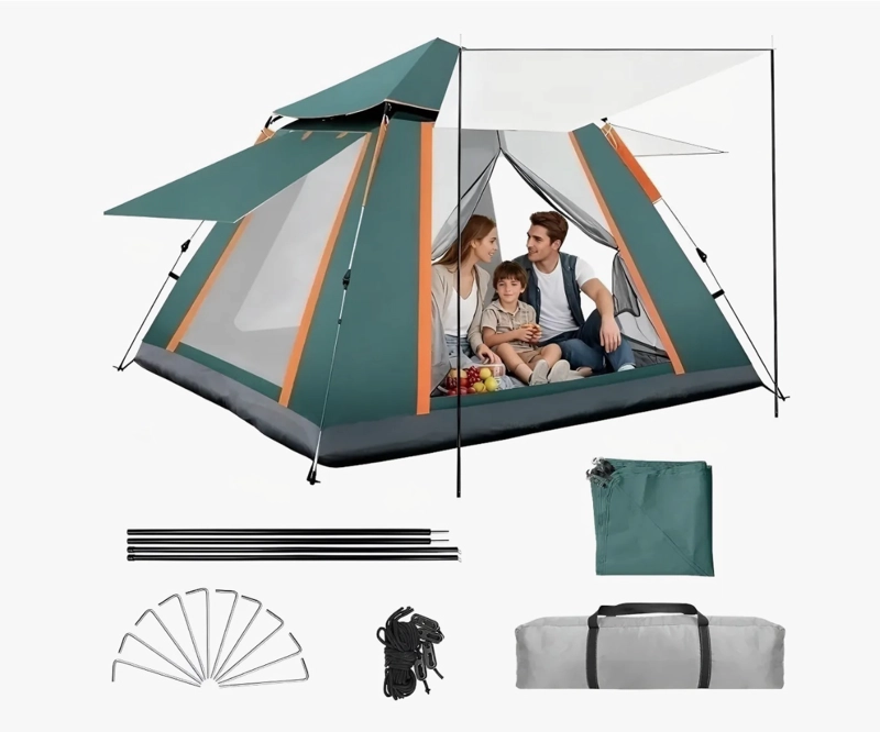CARPA 4-5 PERSONAS VERDE OSCURO - 1