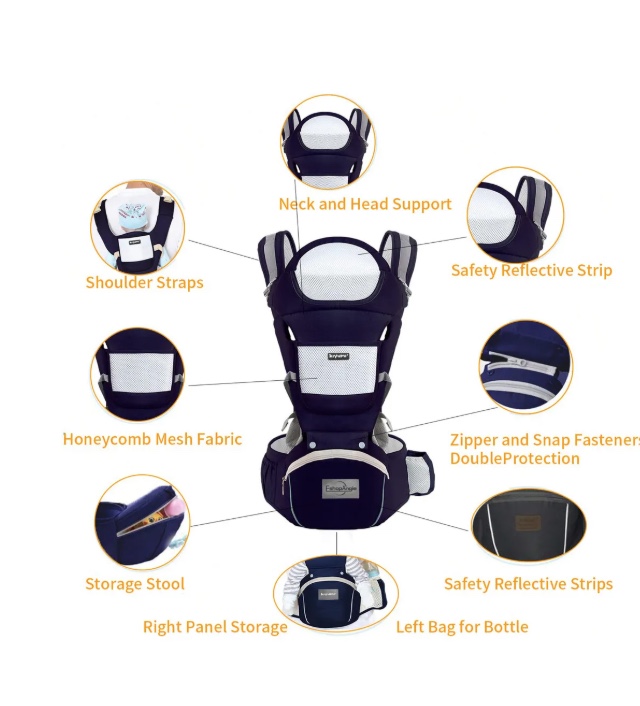 MOCHILA PORTA BEBES ERGONOMICA - 2