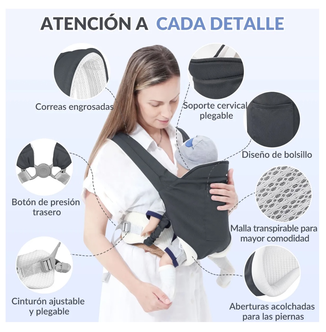 MOCHILA PORTABEBE  ERGONOMICO - 2