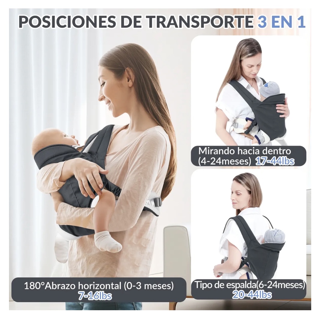 MOCHILA PORTABEBE  ERGONOMICO - 3
