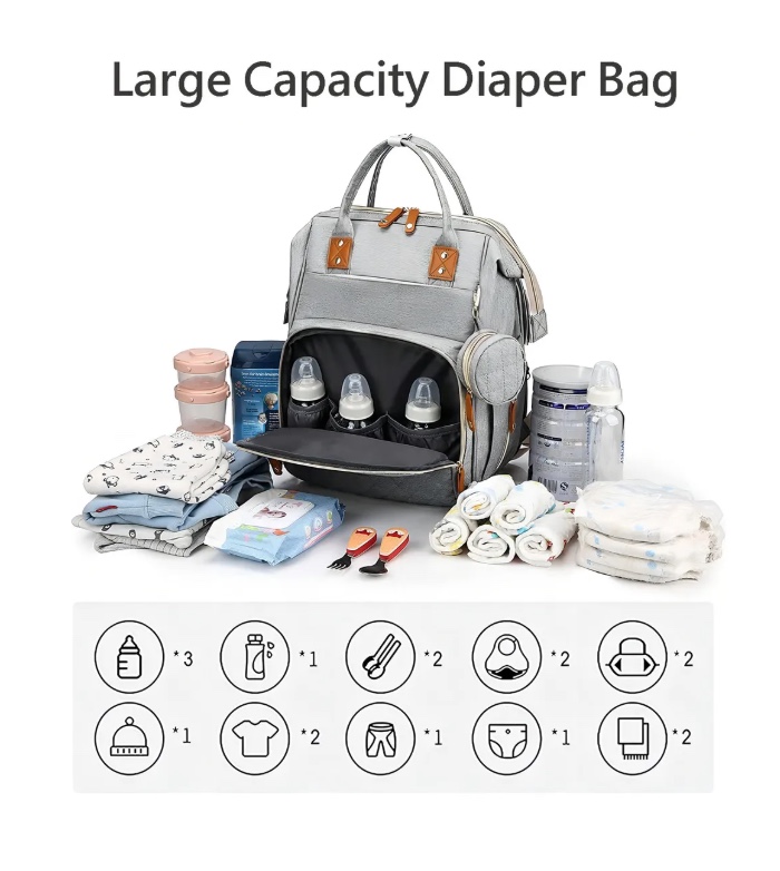 BOLSO MOCHILA MATERNAL - 4