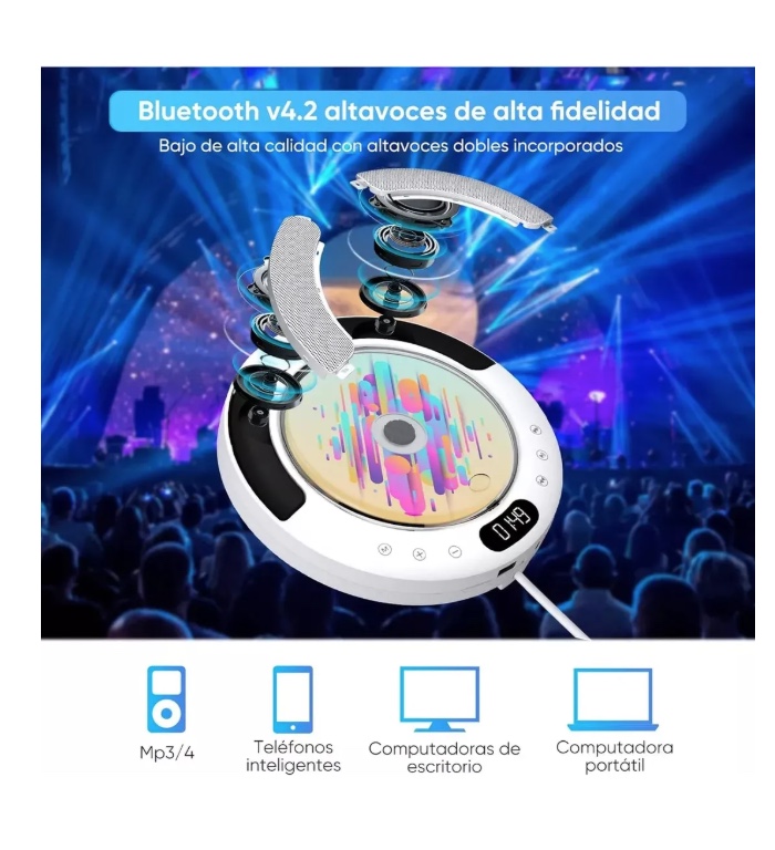 REPRODUCTOR DE CD BLUETOOTH - 5