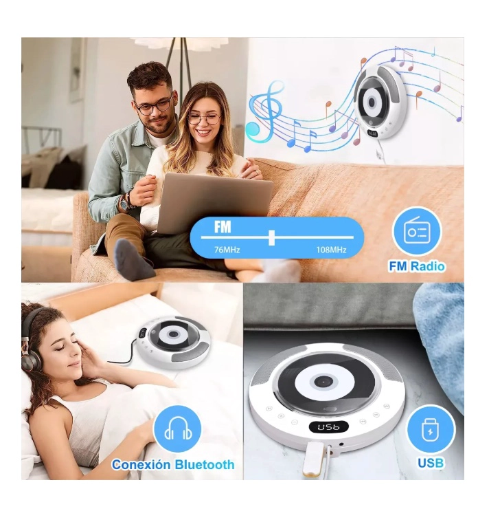 REPRODUCTOR DE CD BLUETOOTH - 7