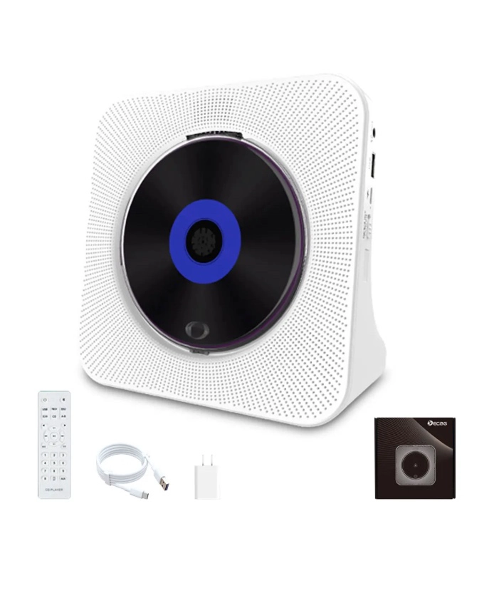 REPRODUCTOR BLUETOOTH DE CD PORTATIL CON BOCINA - 1