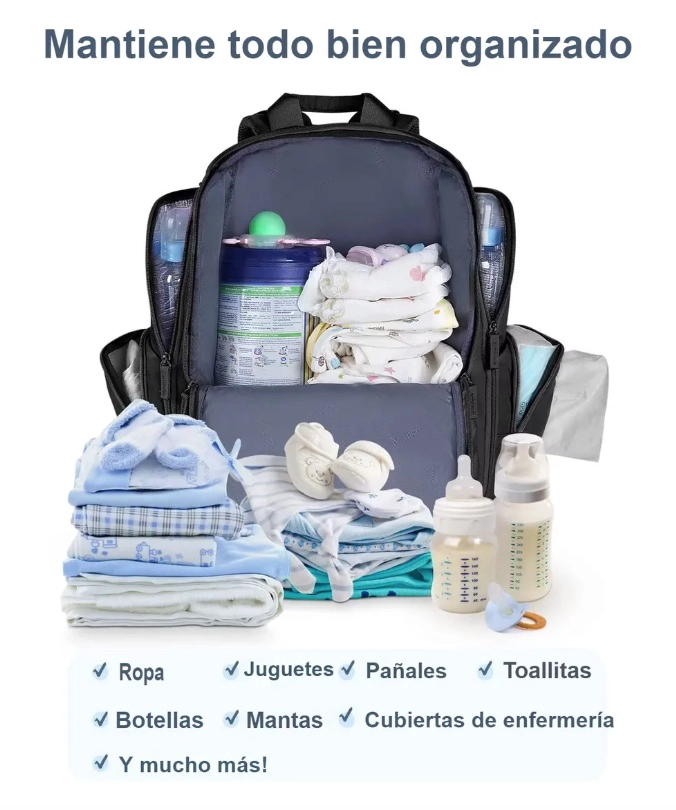 MOCHILA PAÑALERA PARA BEBE - 2