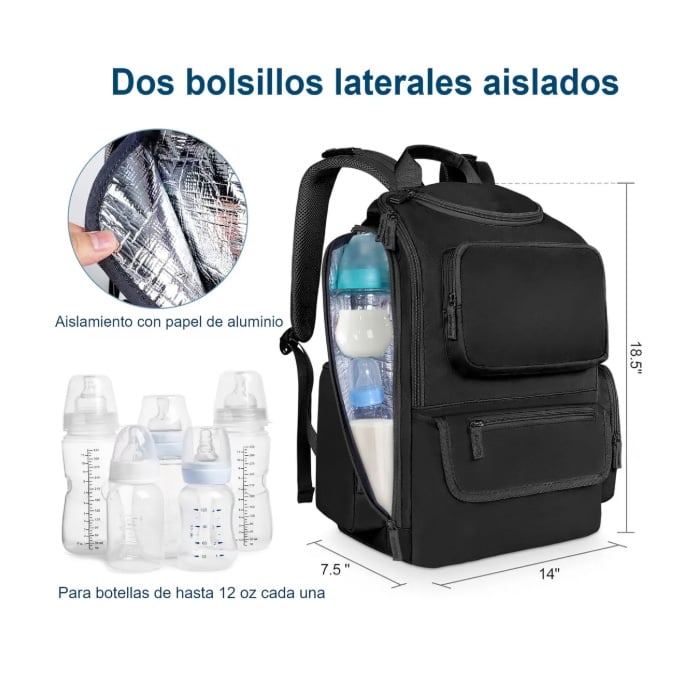 MOCHILA PAÑALERA PARA BEBE - 3