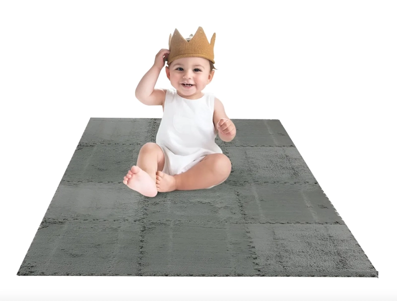 SET 10 ALFOMBRAS GOMA EVA PELUDA NIÑOS - 2