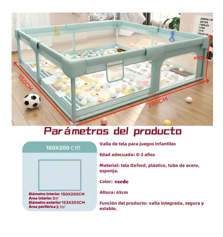 CORRALITO PLEGABLE GENE RICA - 3