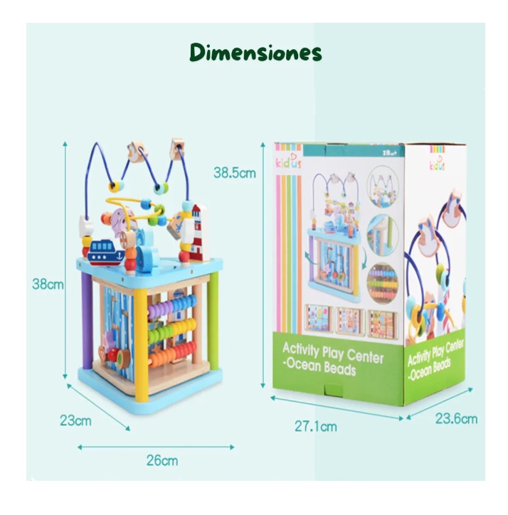 CENTRO DE ACTIVIDADES DE MADERA 5 EN 1 - 5