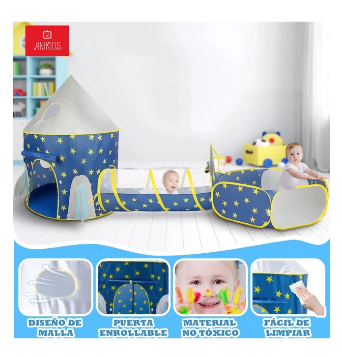 CARPA DE JUEGOS INFANTIL 3 EN 1 - 2