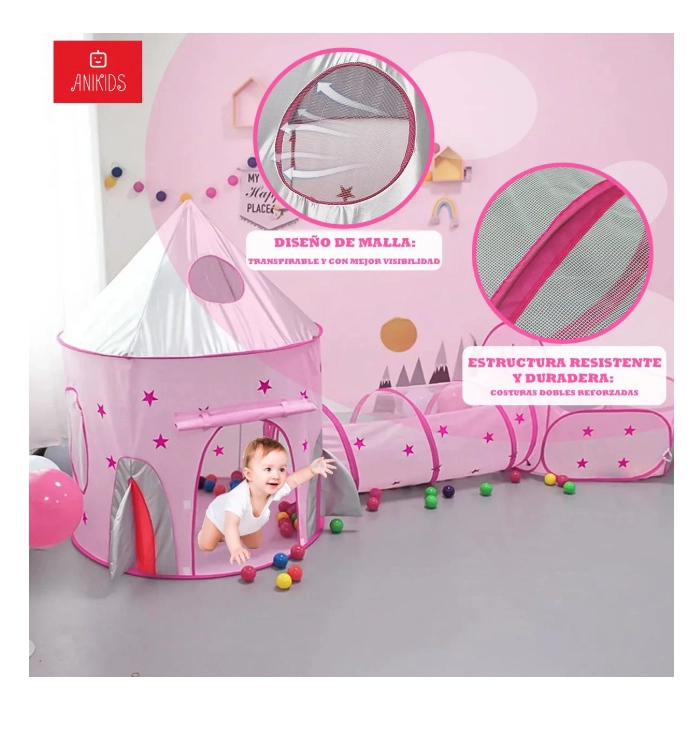 CARPA DE JUEGOS INFANTIL 3 EN 1 - 5