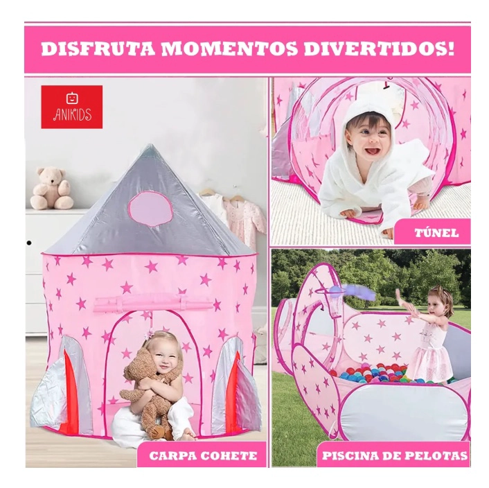 CARPA DE JUEGOS INFANTIL 3 EN 1 - 6