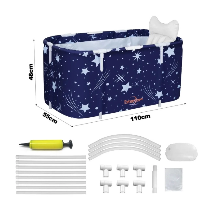 BAÑERA PLEGABLE PORTATIL ADULTOS Y NIÑOS - 6