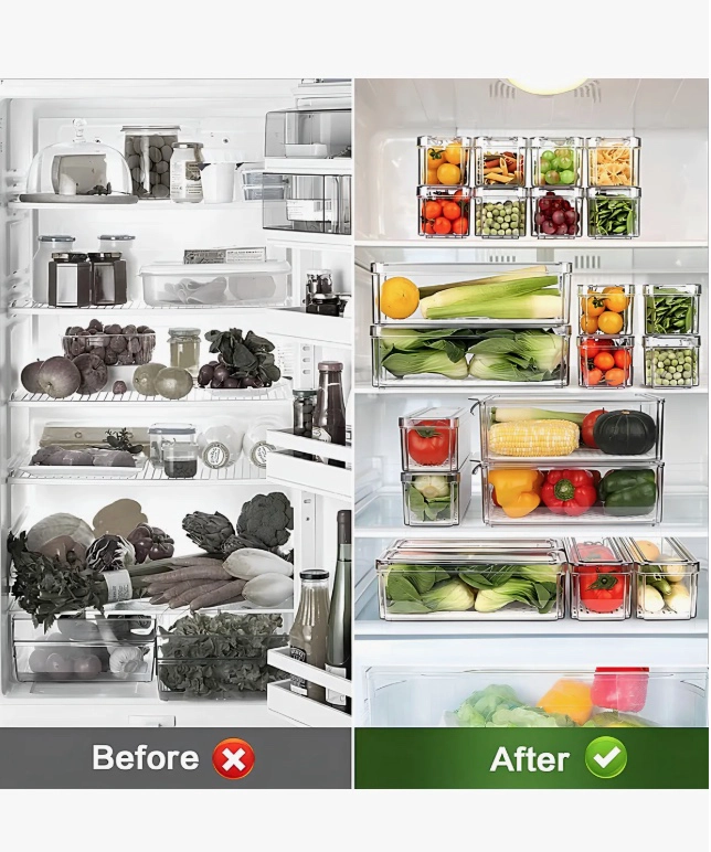 ORGANIZADOR REFRIGERADOR COCINA SET 7 - 4