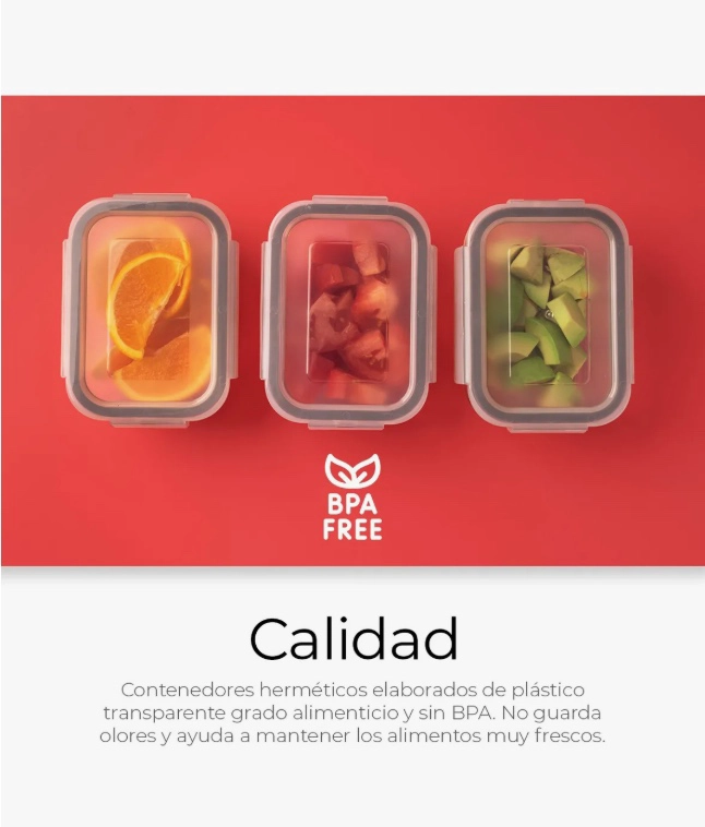 RECIPIENTES HERME TICOS DE COCINA SET 24 PZ - 3