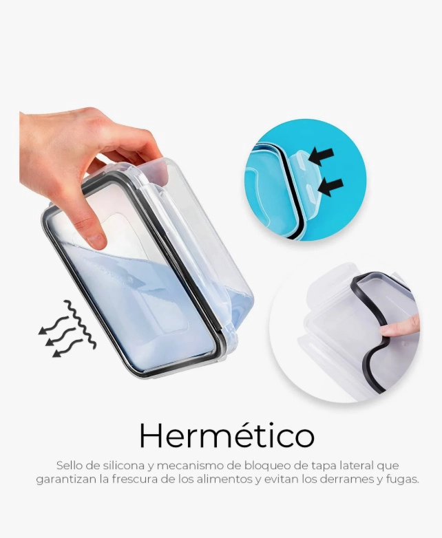 RECIPIENTES HERME TICOS DE COCINA SET 24 PZ - 4