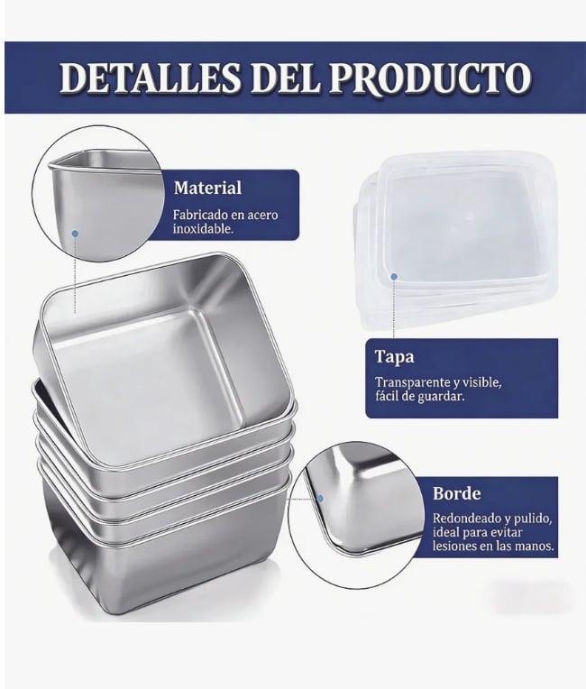 RECIPIENTES HERME TICOS DE ACERO INOXIDABLE - 2