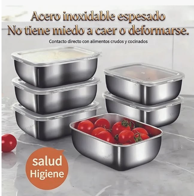 RECIPIENTES HERME TICOS DE ACERO INOXIDABLE - 3